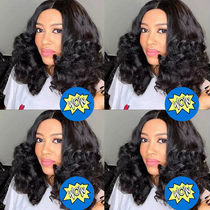 Funmi Bouncy Curly Hair 3 Bundles Deal Natural Black 100% Unprocessed Fumi Curly Virgin Human Hair Weaves