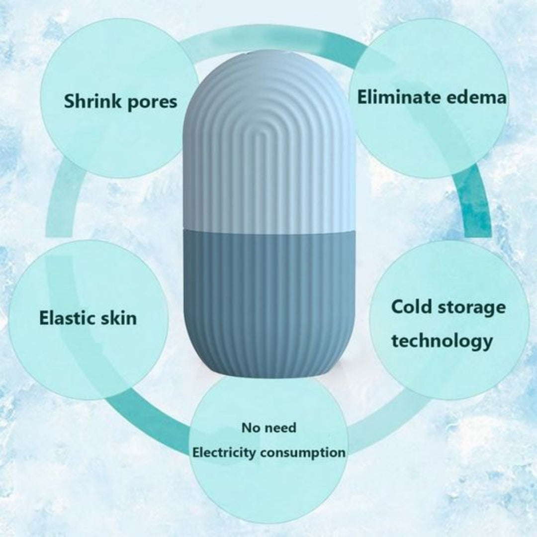 GlowChill Ice Face Roller – Cooling Facial Massager for Puffy Eyes & Skin Tightening