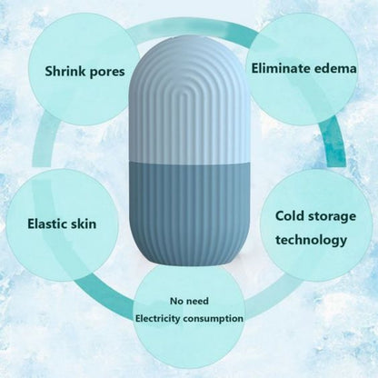 GlowChill Ice Face Roller – Cooling Facial Massager for Puffy Eyes & Skin Tightening
