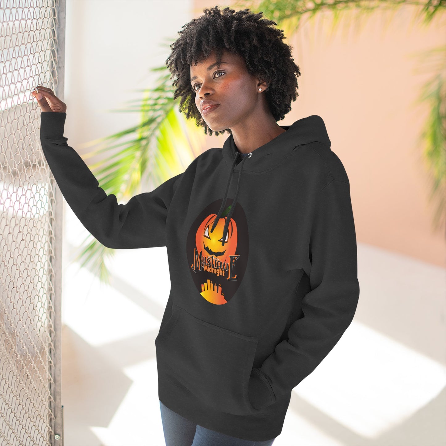 Mystique Midnight Three-Panel Fleece Hoodie Unisex