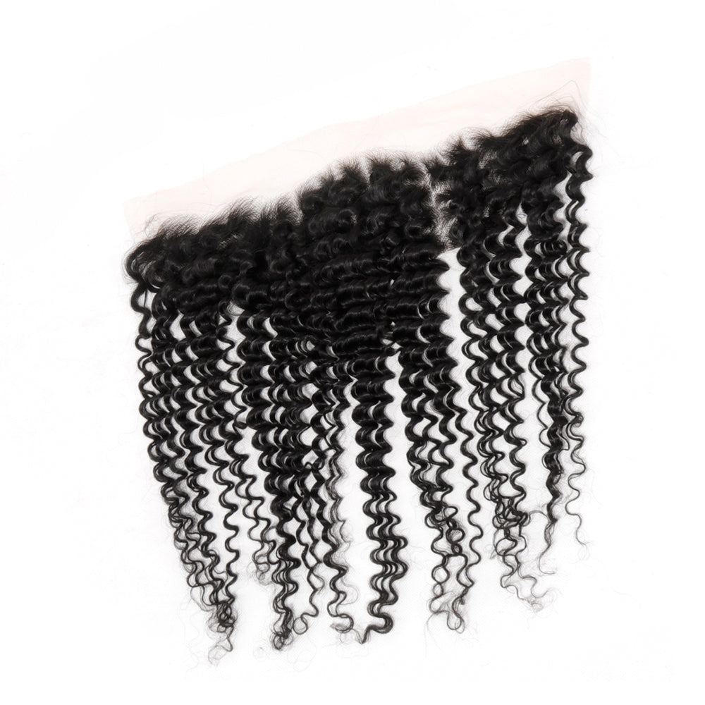 Ear To Ear 13x4 Deep Wave Swiss Lace Frontal With Baby Hair Brazilian Virgin Human Hair Unprocessed Deep Curly for Women