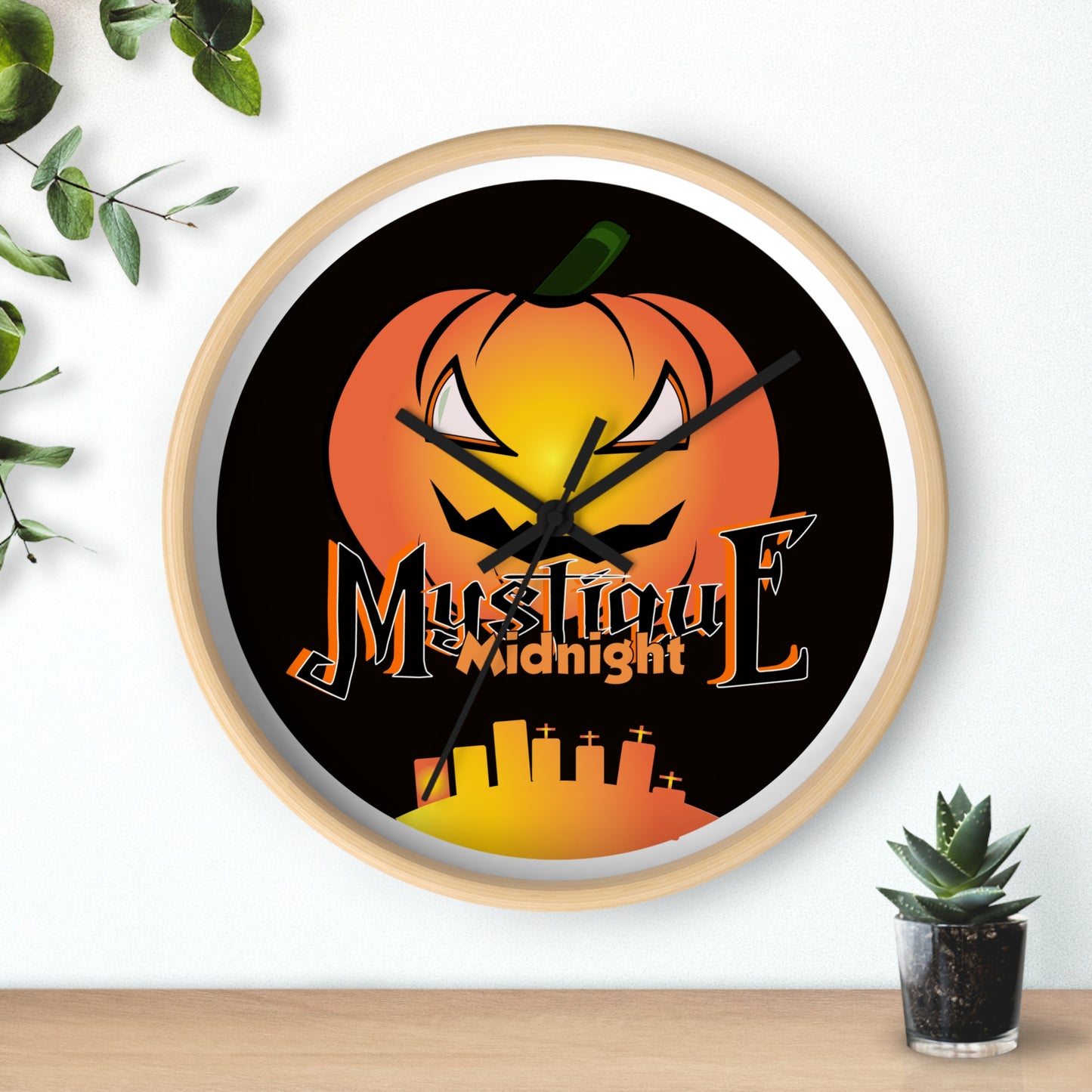 Mystique Midnight Wall Clock