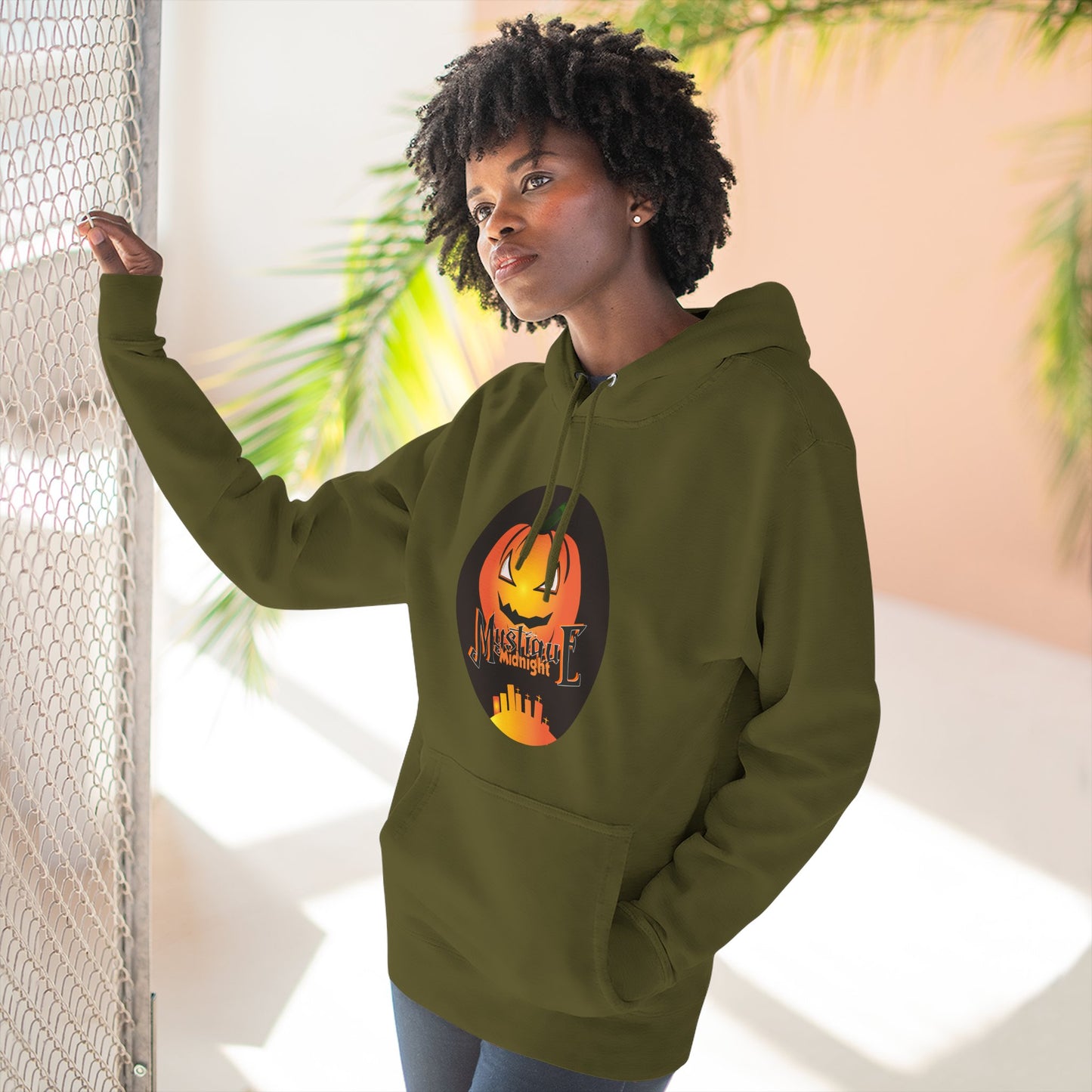 Mystique Midnight Three-Panel Fleece Hoodie Unisex