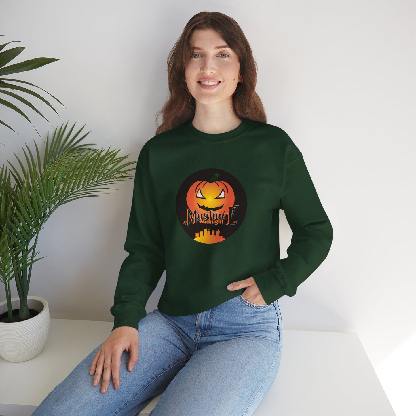Mystique Midnight Unisex Heavy Blend™ Crewneck Sweatshirt
