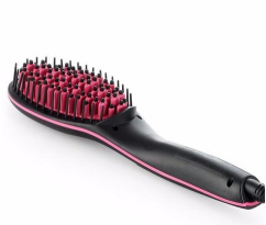 Electric Hair Straightening Brush – Fast Smooth & Frizz-Free Hair