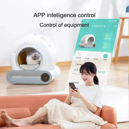 Smart Self-Cleaning Litter Box – Automatic Odor Control