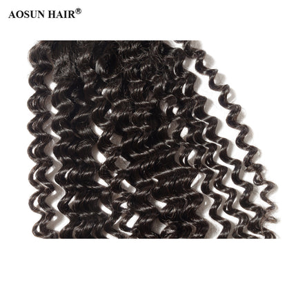 Brazilian Deep Curly Lace Closure 4*4 Free Part Human Hair Closure Free Shipping