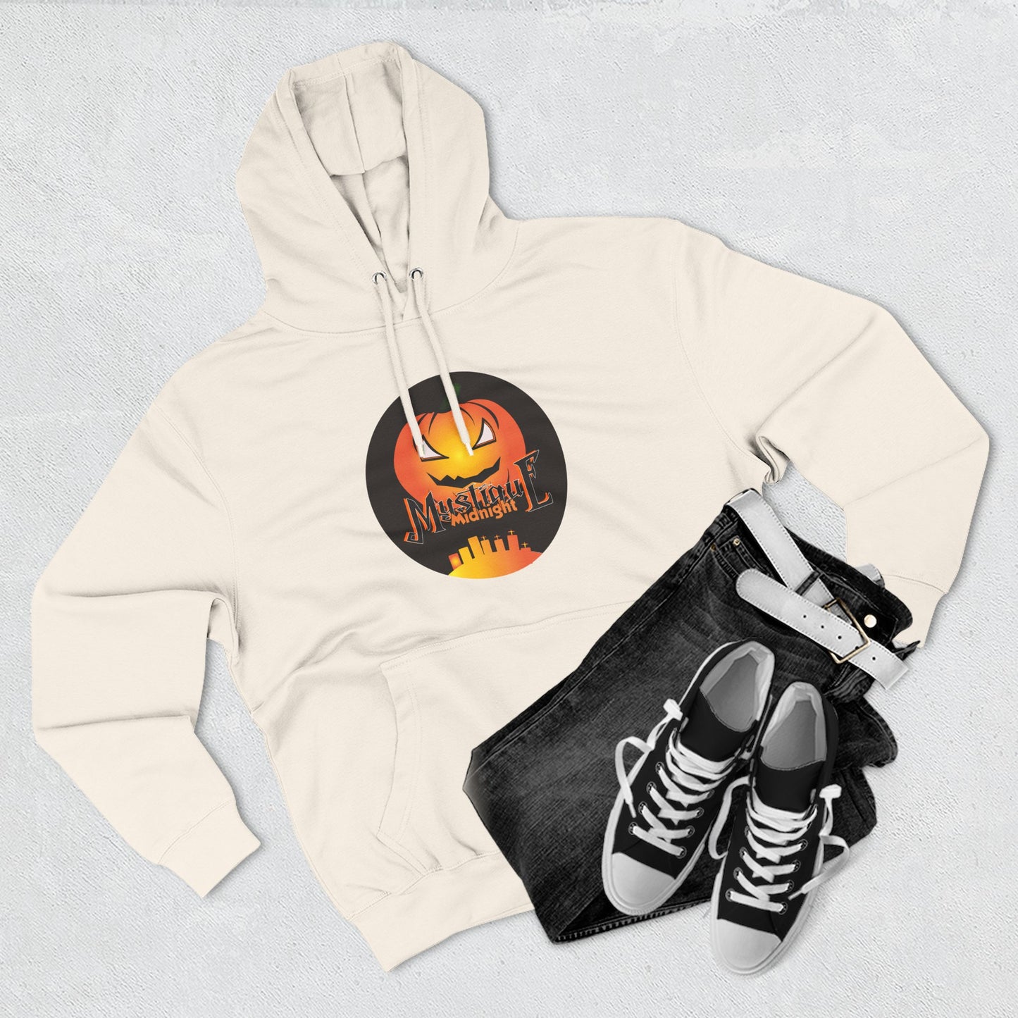 Mystique Midnight Three-Panel Fleece Hoodie Unisex