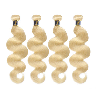 Brazilian 100% Human Hair Bundles Body Wave Blonde Hair Weaves 613 Color 4 Bundles Deal