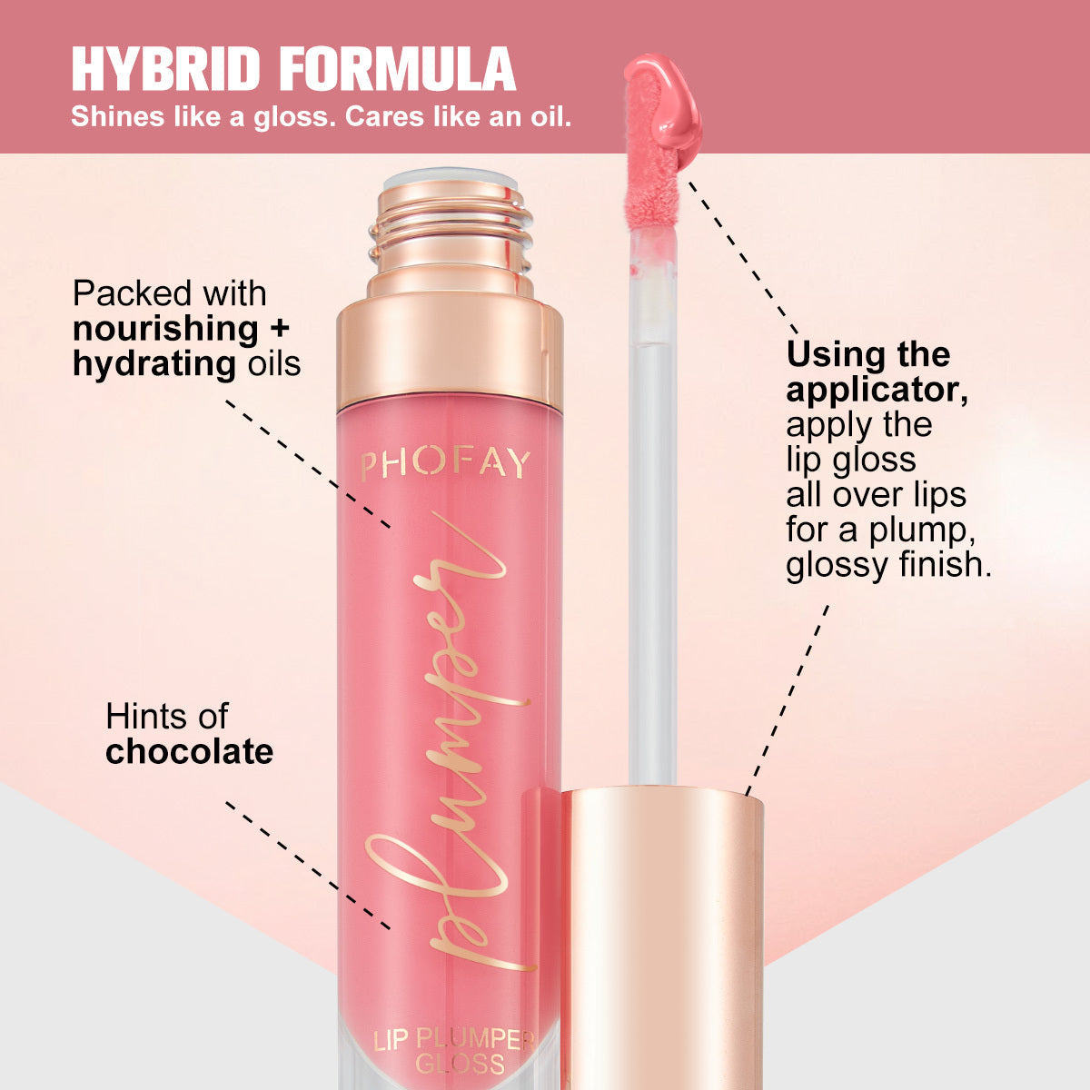 High Shiny Lip Plumper Gloss – Instant Fuller & Hydrated Lips