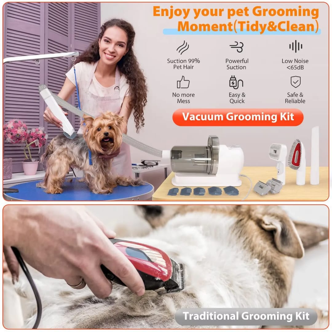Pet Grooming Vacuum – Hair Cleaner for Dogs & Cats