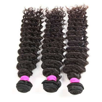 3pcs Deep Wave 100% Virgin Human Hair Bundles