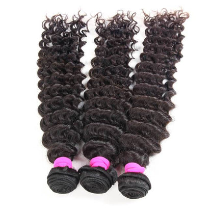 3pcs Deep Wave 100% Virgin Human Hair Bundles
