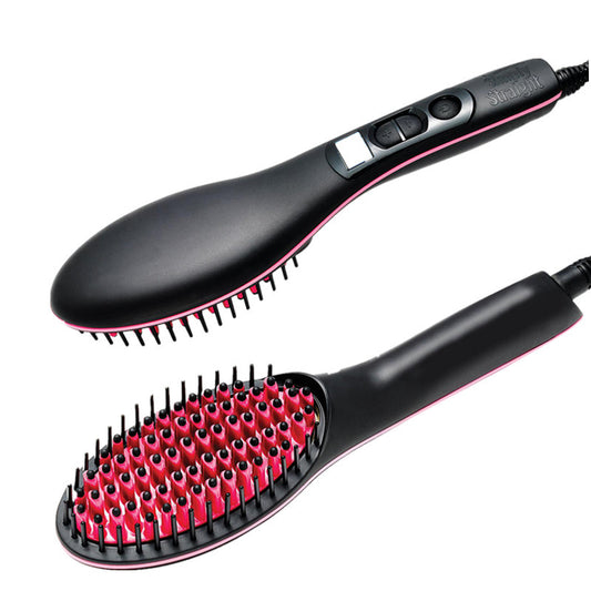 Electric Hair Straightening Brush – Fast Smooth & Frizz-Free Hair